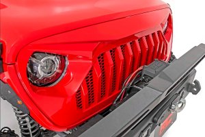 Jeep Gladiator Grille - Rough Country - Angry Eyes - Matte Black - '20-'23